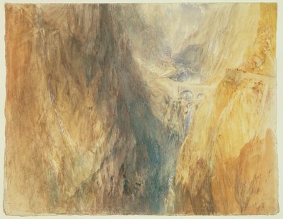 Nr. 0586 Die Teufelsbrücke, St. Gotthard, ca. 1841 von Joseph Mallord William Turner